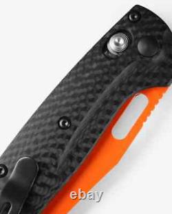 Benchmade Mini Taggedout Carbon Fiber 3.04 Plain Edge Folding Pocket Knife