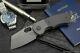 Berg Blades Slim Folding Knife Stonewashed Titanium & Carbon Fibre M390 Blade
