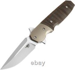 Bestech Freefall Liner Folding Knife 2.63 S35VN Steel Blade Carbon Fiber Handle