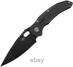 Bestech Knives Exploit Folding Knife 3.13 S35VN Steel Blade Titanium/CF Handle