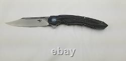 Bestech Knives Fanga Carbon Fiber/G10 Folding D2 Steel Pocket Knife G18D