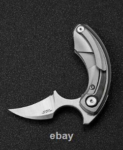Bestech Knives Folding Knife 2.13 S35VN Steel Blade Titanium/Carbon Fiber Handle