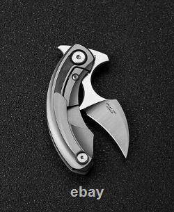 Bestech Knives Folding Knife 2.13 S35VN Steel Blade Titanium/Carbon Fiber Handle