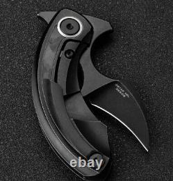Bestech Knives Folding Knife 2.19 M390 Steel Blade Titanium/Carbon Fiber Handle