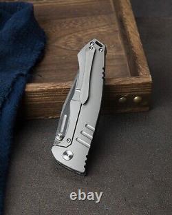 Bestech Knives Keen Folding Knife 4.19 S35VN Steel Blade Titanium/Carbon Fiber