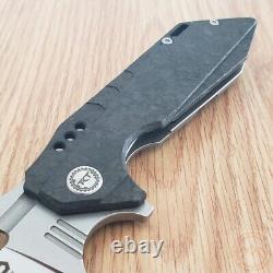 Bestech Knives Shodan Folding Knife 3.88 S35VN Steel Blade CF / Titanium Handle