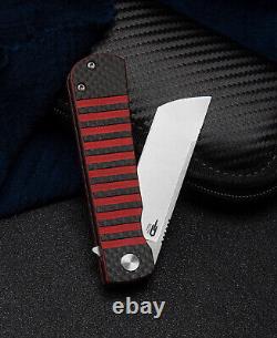 Bestech Knives Titan Liner Folding Knife 2.95 154CM Steel Blade G10/Carbon Fiber