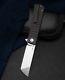 Bestech Knives Titan Linerlock Folding Knife 2.95 154cm Steel Blade Carbon Fiber