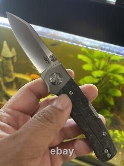Bestech Knives Tonic Folding Knife 2.88 M390 Satin Titanium/Carbon Fiber