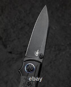 Bestech Knives Tonic Folding Knife 2.88 M390 Steel Blade Titanium/Carbon Fiber