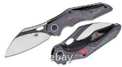 Bestech Nogard Folding Knife 3.35 M390 Steel Blade Titanium/Carbon Fiber Handle