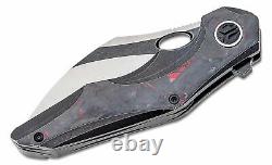 Bestech Nogard Folding Knife 3.35 M390 Steel Blade Titanium/Carbon Fiber Handle