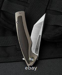 Bestech PREDATOR Folding Knife 3.5 S35VN Steel Blade Titanium/Carbon F Handle