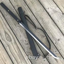 Black Folded Steel Japanese Samurai Sword katana Full Tang handmade Blade Sharp