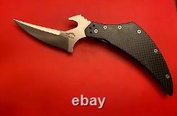 Bladetech Talon Folding Knife, CPM 154CM, Carbon Fiber, Fantastic Condition