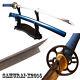 Blue Saya Japanese Sword Katana Folded Carbon Steel Blue Ito Shiny Sharp Blade