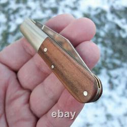 Boker Barlow Folding Knife Carbon Steel Clip Point Blade Plumwood Handle 100700