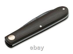 Boker Barlow Prime EDC Folding Knife Green Micarta Handle Plain Edge 115942