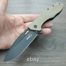 Boker Caracal Tactical Folding Knife 3.5 D2 Tool Steel Blade Black G10 Handle