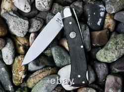 Boker Fellow Folding Knife 3.3 C75 Carbon Steel Blade Ebony Wood Handle 111050