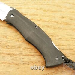 Boker Kerberos Lockback Folding Knife 3.5 D2 Tool Steel Blade Black G10 Handle