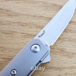 Boker Kwaiken Titan Folding Knife 3 D2 Tool Steel Blade Gray Titanium Handle