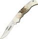 Boker Optima Series Lockback Stag Interchangeable Blades Folding Knife 113004st
