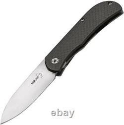 Boker Plus Exskelibur II Black Carbon Fiber S35VN Blade Folding Knife P01BO136