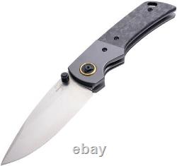 Boker Plus Gulo Linerlock Marble CF Handle D2 Steel Folding Knife 01BO177