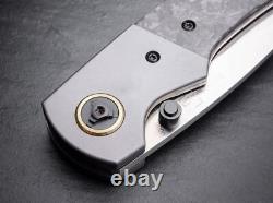 Boker Plus Gulo Marble Folding Knife 3.31 D2 Tool Steel Blade Carbon F/Titanium