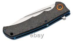 Boker Plus Nubilum Folding Knife 3.58 D2 Tool Steel Blade Carbon Fiber Handle