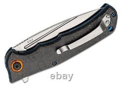 Boker Plus Nubilum Folding Knife 3.58 D2 Tool Steel Blade Carbon Fiber Handle