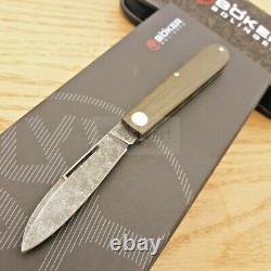 Boker Prime Barlow Folding Knife 2.72 O-1 Steel Blade OD Green Micarta Handle