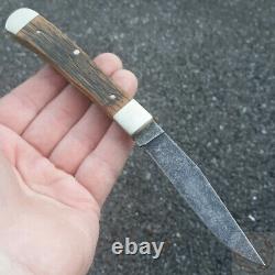 Boker Schloss Burg Trapper Folding Knife O1 Steel Blade Oak/Wood Handle BO113004