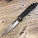 Boos Blades Smoke 2.0 Twill Carbon Fiber Frame Lock Knife Gray Ti