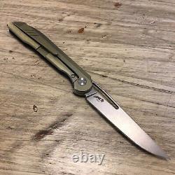 Boos Blades Smoke 2.0 Twill Carbon Fiber Frame Lock Knife Gray Ti