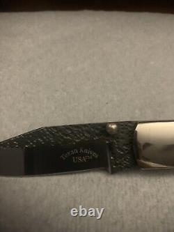 Brand New Texan Knives USA 1095 High Carbon Steel Lock Back Folder