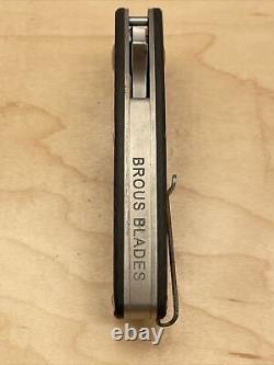 Brous Blades Silent Soldier Flipper D2 Carbon Fiber Limited Edition 145/500 USA