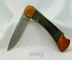 Buck 110 Copper Hunter Folding Knife 3.75 S30V Blade, C-TEK and Nickel Handles