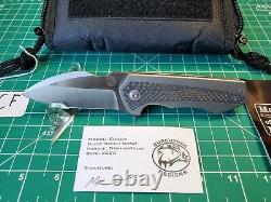 Burchtree Bladeworks Euclid With Titanium/CF Handle & M390 Folding Pocket Knife