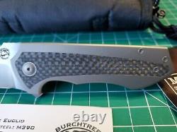 Burchtree Bladeworks Euclid With Titanium/CF Handle & M390 Folding Pocket Knife