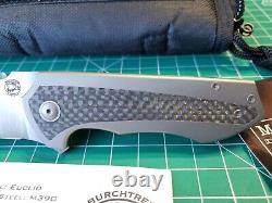 Burchtree Bladeworks Euclid With Titanium/CF Handle & M390 Folding Pocket Knife