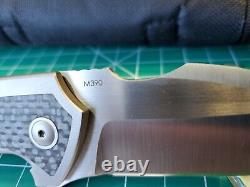 Burchtree Bladeworks Euclid With Titanium/CF Handle & M390 Folding Pocket Knife