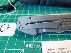 Burchtree Bladeworks Euclid With Titanium/CF Handle & M390 Folding Pocket Knife