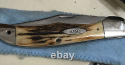 CASE XX 5165 SAB Sambar Stag FOLDING HUNTER 1940-64 carbon steel CV