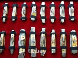 CASE XX CENTENNIAL MINT SET OF 99 KNIVES 1889-1989 With ORIGINAL FOLDING CASE