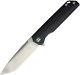Ch Knives Framelock Black Titanium Folding M390 Tanto Pocket Knife 3507chr