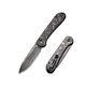 Civivi Pocket Folding Knife With 3.47 Damascus Blade Marble Carbon Fiber Han