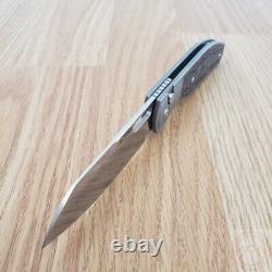 CJRB Ekko Folding Knife 3.25 CPM-S90V Steel Blade Titanium/Fat Carbon Handle