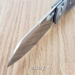 CJRB Ekko Folding Knife 3.25 CPM-S90V Steel Blade Titanium/Fat Carbon Handle